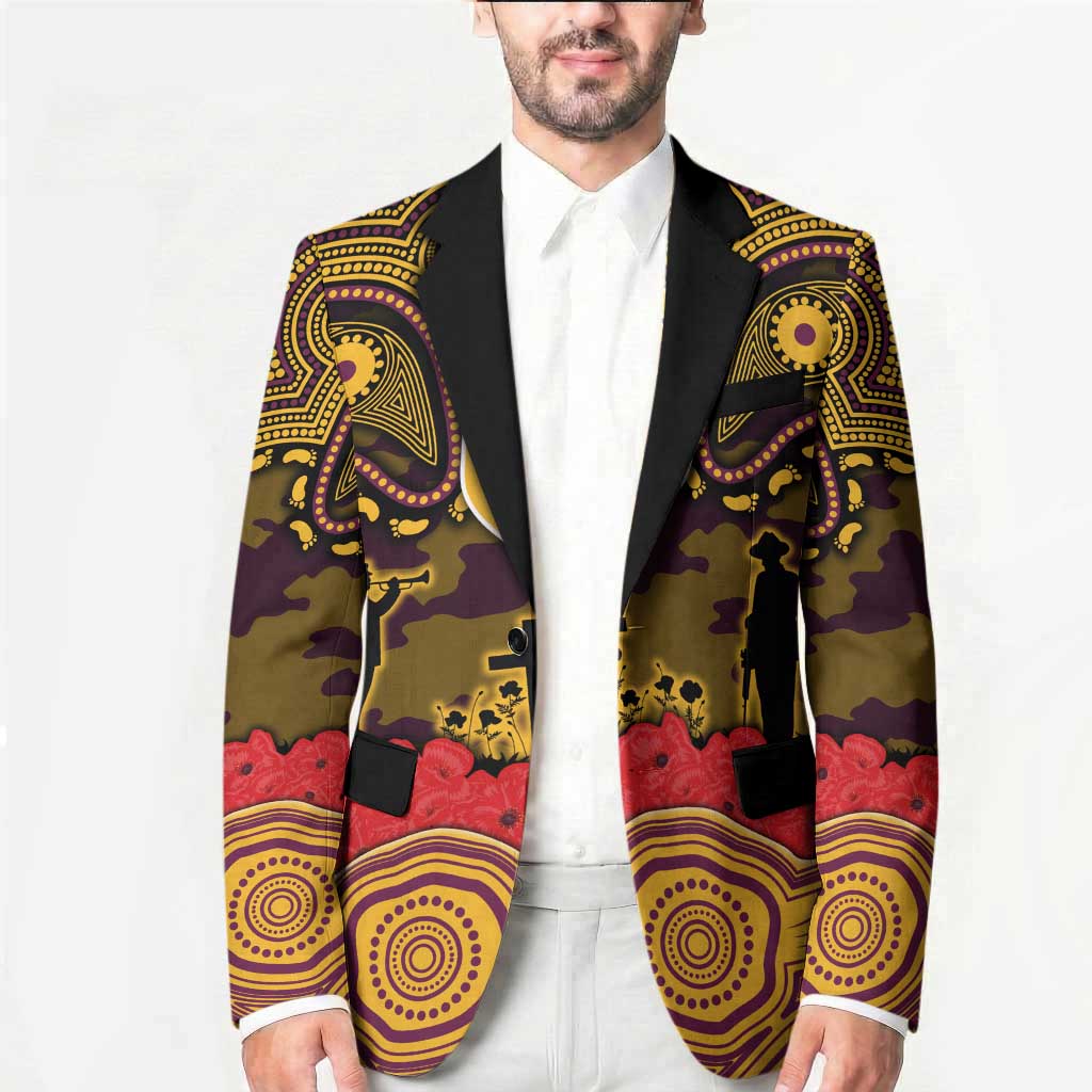 ANZAC Day Brisbane Broncos Blazer Military Memorial Aboriginal Indigenous Art