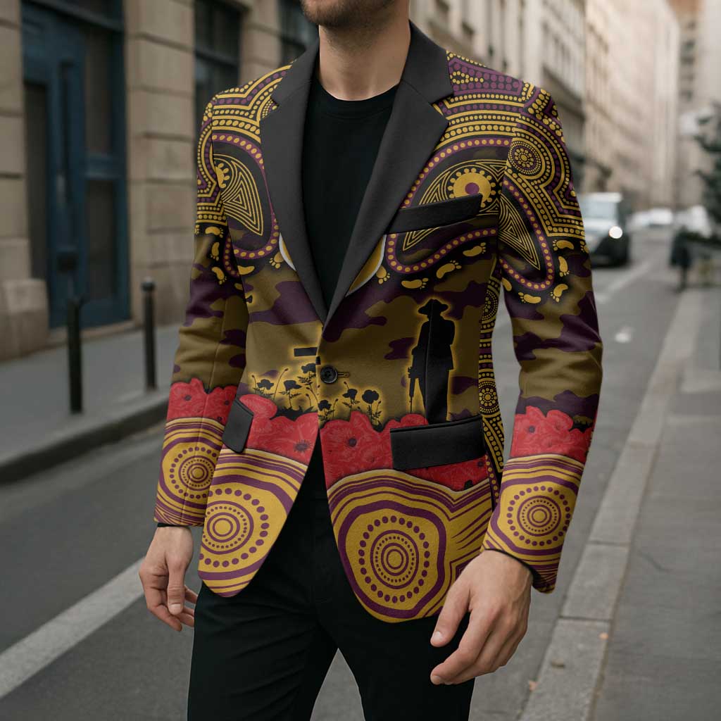 ANZAC Day Brisbane Broncos Blazer Military Memorial Aboriginal Indigenous Art