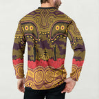 ANZAC Day Brisbane Broncos Button Sweatshirt Military Memorial Aboriginal Indigenous Art