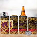 ANZAC Day Brisbane Broncos 4 in 1 Can Cooler Tumbler Military Memorial Aboriginal Indigenous Art