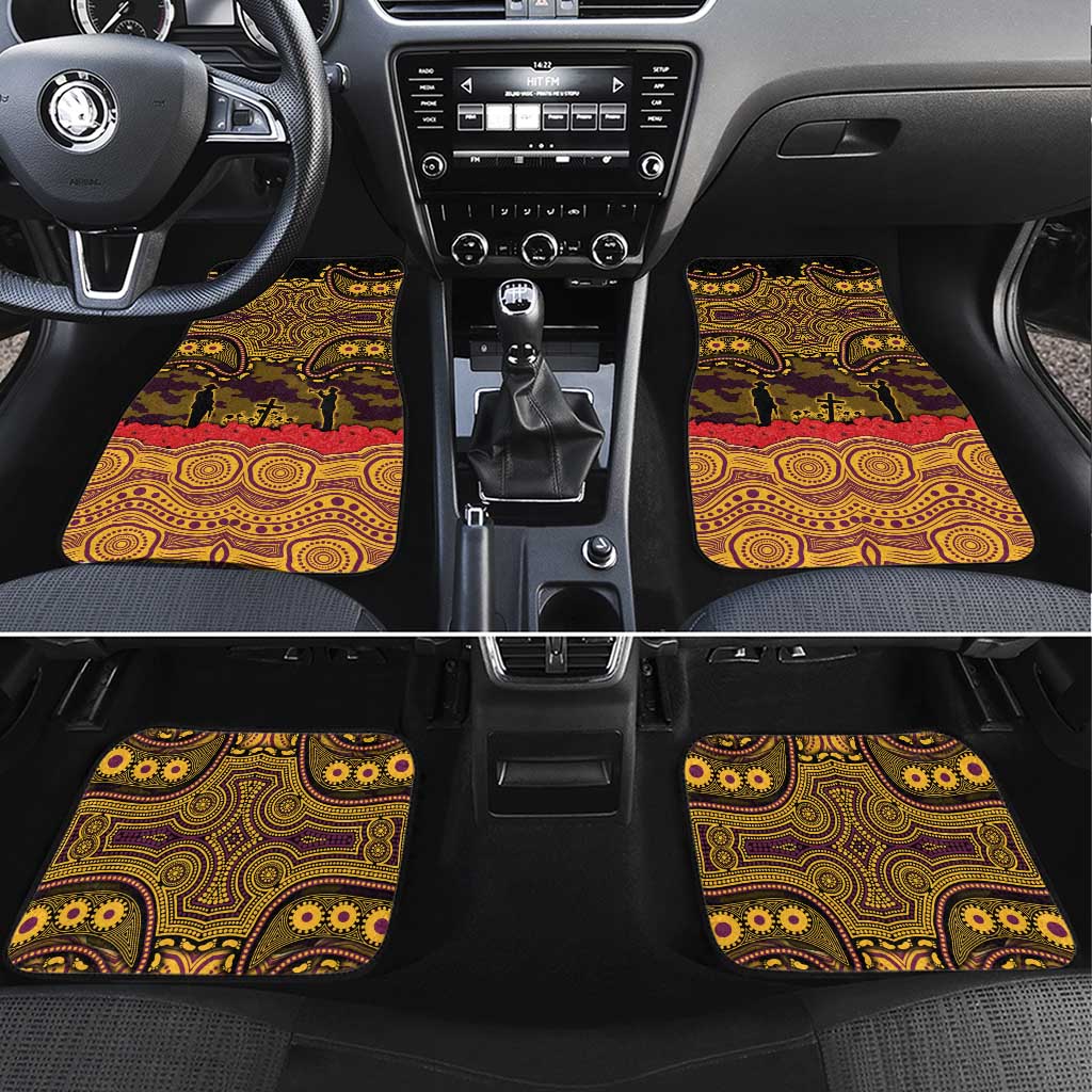 ANZAC Day Brisbane Broncos Car Mats Military Memorial Aboriginal Indigenous Art