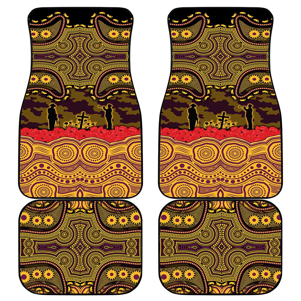 ANZAC Day Brisbane Broncos Car Mats Military Memorial Aboriginal Indigenous Art