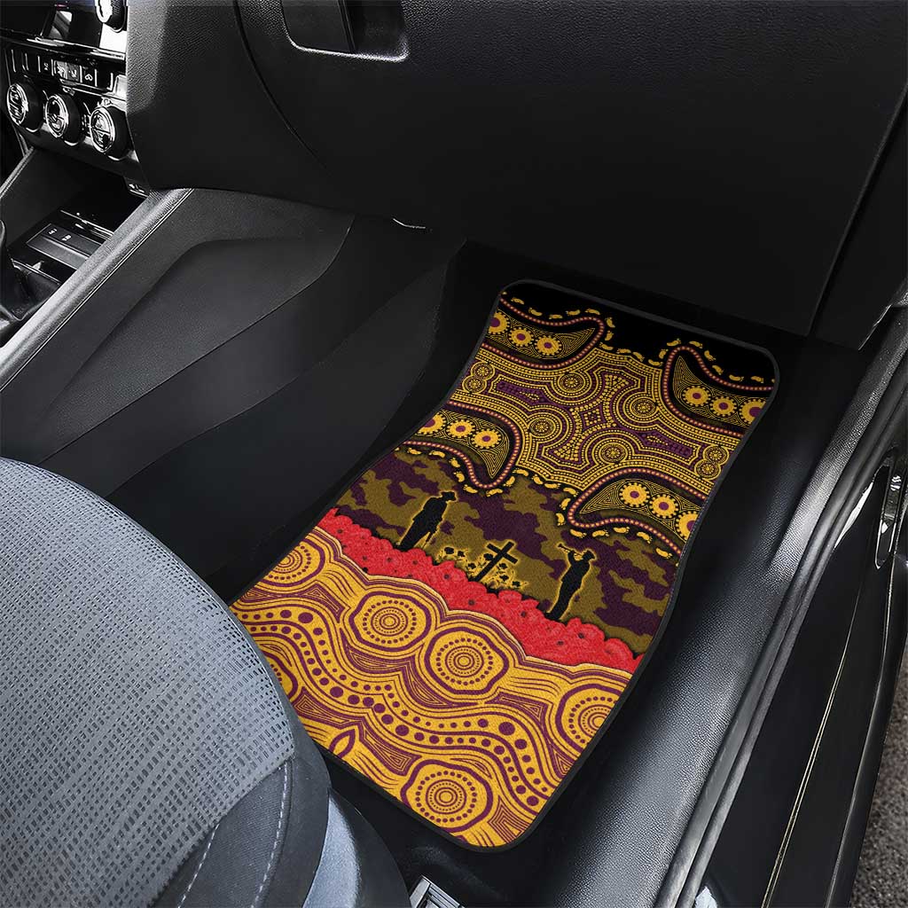 ANZAC Day Brisbane Broncos Car Mats Military Memorial Aboriginal Indigenous Art