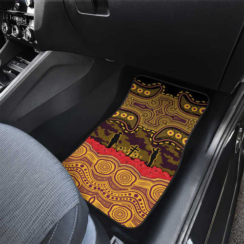 ANZAC Day Brisbane Broncos Car Mats Military Memorial Aboriginal Indigenous Art