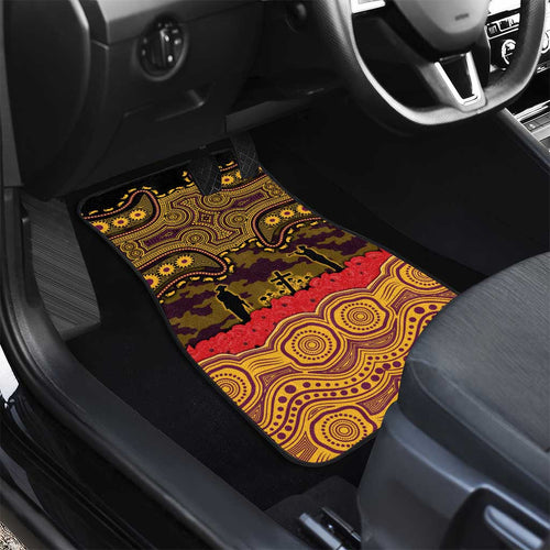 ANZAC Day Brisbane Broncos Car Mats Military Memorial Aboriginal Indigenous Art