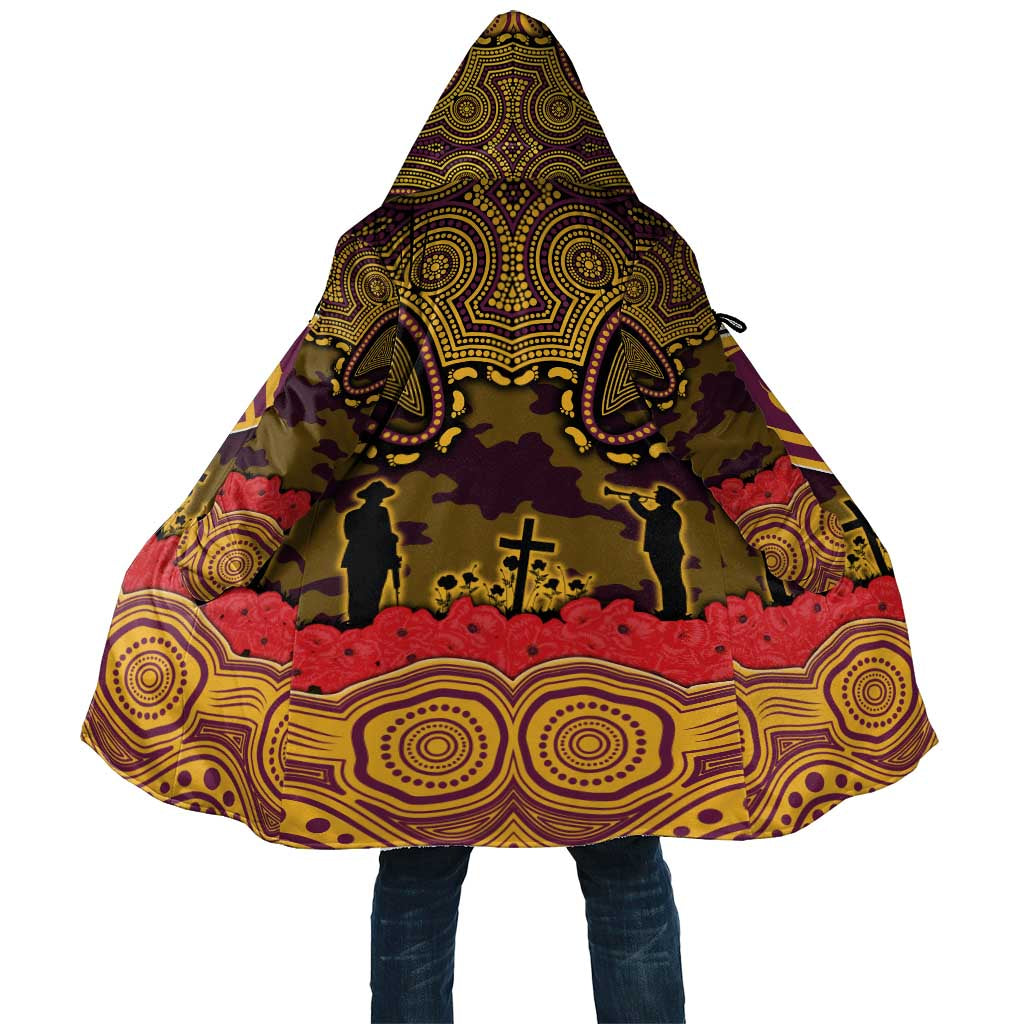 ANZAC Day Brisbane Broncos Cloak Military Memorial Aboriginal Indigenous Art