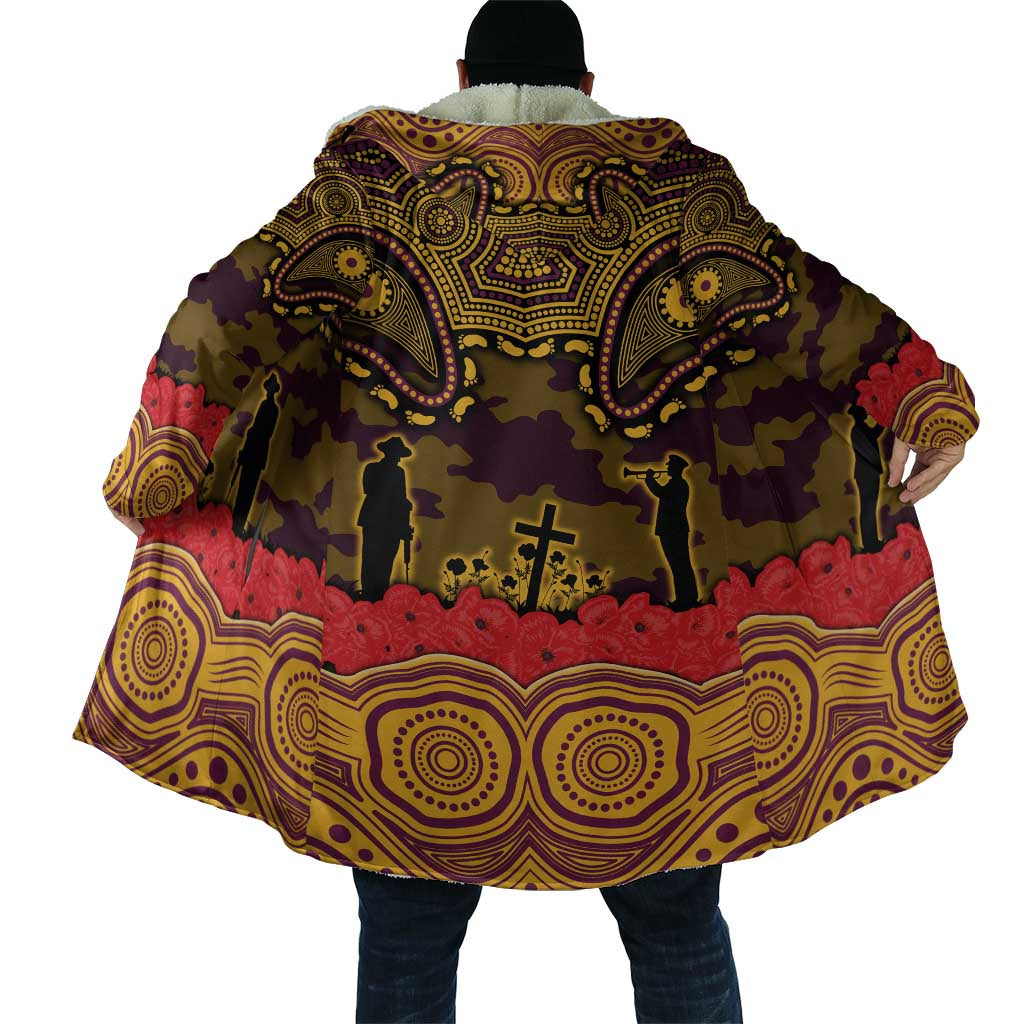 ANZAC Day Brisbane Broncos Cloak Military Memorial Aboriginal Indigenous Art