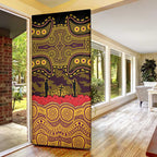 ANZAC Day Brisbane Broncos Door Cover Military Memorial Aboriginal Indigenous Art
