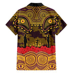 ANZAC Day Brisbane Broncos Family Matching Mermaid Dress and Hawaiian Shirt Military Memorial Aboriginal Indigenous Art
