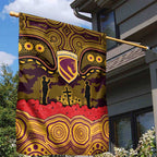 ANZAC Day Brisbane Broncos Garden Flag Military Memorial Aboriginal Indigenous Art