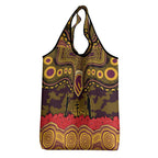 ANZAC Day Brisbane Broncos Grocery Bag Military Memorial Aboriginal Indigenous Art
