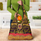 ANZAC Day Brisbane Broncos Grocery Bag Military Memorial Aboriginal Indigenous Art