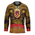 ANZAC Day Brisbane Broncos Hockey Jersey Military Memorial Aboriginal Indigenous Art
