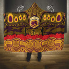 ANZAC Day Brisbane Broncos Hooded Blanket Military Memorial Aboriginal Indigenous Art