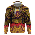 ANZAC Day Brisbane Broncos Hoodie Military Memorial Aboriginal Indigenous Art