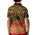 ANZAC Day Brisbane Broncos Kid Polo Shirt Military Memorial Aboriginal Indigenous Art