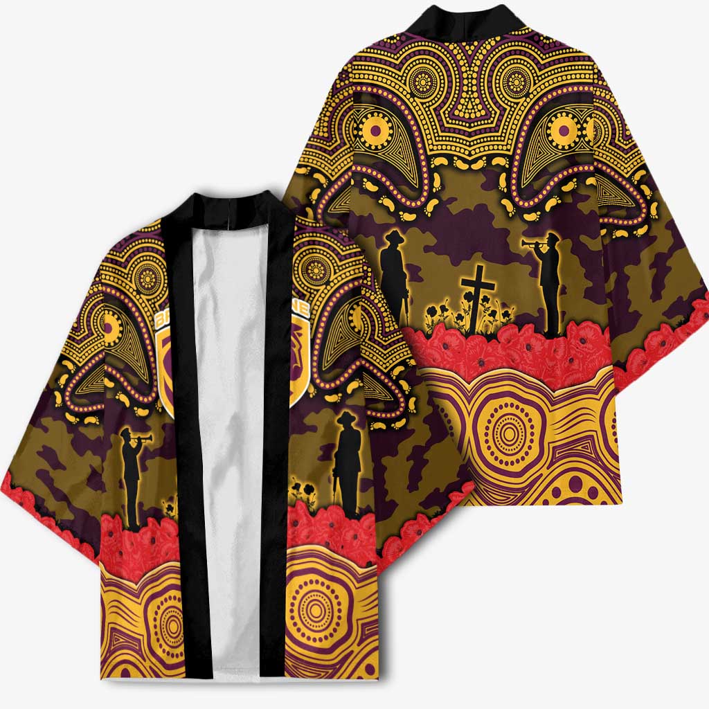 ANZAC Day Brisbane Broncos Kimono Military Memorial Aboriginal Indigenous Art