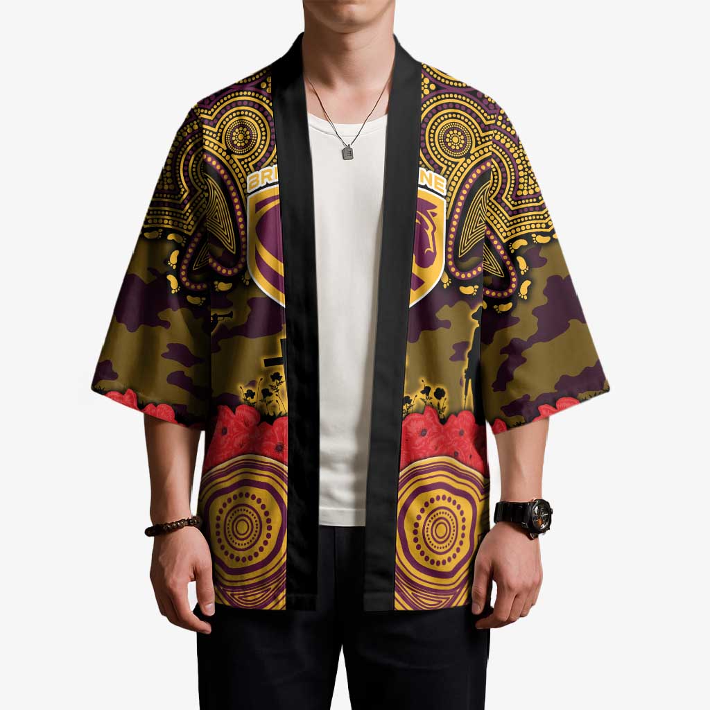 ANZAC Day Brisbane Broncos Kimono Military Memorial Aboriginal Indigenous Art