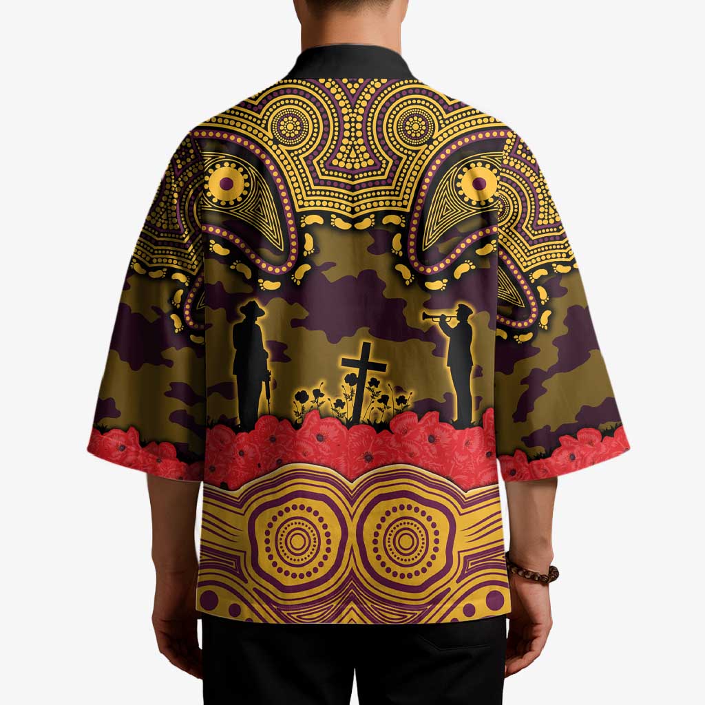 ANZAC Day Brisbane Broncos Kimono Military Memorial Aboriginal Indigenous Art