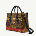 ANZAC Day Brisbane Broncos Leather Bag Military Memorial Aboriginal Indigenous Art