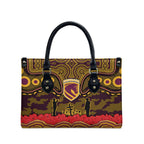 ANZAC Day Brisbane Broncos Leather Bag Military Memorial Aboriginal Indigenous Art