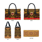 ANZAC Day Brisbane Broncos Leather Bag Military Memorial Aboriginal Indigenous Art