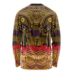 ANZAC Day Brisbane Broncos Long Sleeve Shirt Military Memorial Aboriginal Indigenous Art