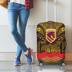 ANZAC Day Brisbane Broncos Luggage Cover Military Memorial Aboriginal Indigenous Art