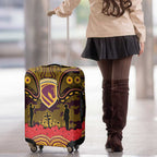 ANZAC Day Brisbane Broncos Luggage Cover Military Memorial Aboriginal Indigenous Art