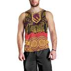 ANZAC Day Brisbane Broncos Men Tank Top Military Memorial Aboriginal Indigenous Art