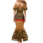 ANZAC Day Brisbane Broncos Mermaid Dress Military Memorial Aboriginal Indigenous Art