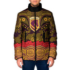 ANZAC Day Brisbane Broncos Padded Jacket Military Memorial Aboriginal Indigenous Art