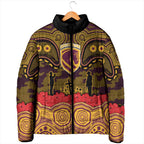 ANZAC Day Brisbane Broncos Padded Jacket Military Memorial Aboriginal Indigenous Art