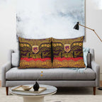 ANZAC Day Brisbane Broncos Pillow Cover Military Memorial Aboriginal Indigenous Art