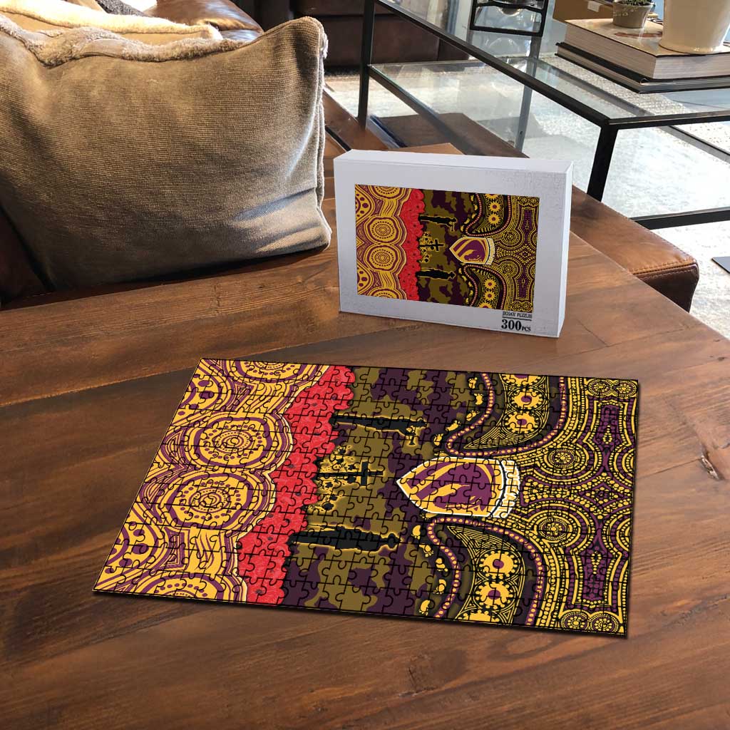 ANZAC Day Brisbane Broncos Puzzle Military Memorial Aboriginal Indigenous Art