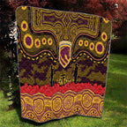 ANZAC Day Brisbane Broncos Quilt Military Memorial Aboriginal Indigenous Art