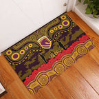 ANZAC Day Brisbane Broncos Rubber Doormat Military Memorial Aboriginal Indigenous Art