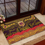 ANZAC Day Brisbane Broncos Rubber Doormat Military Memorial Aboriginal Indigenous Art