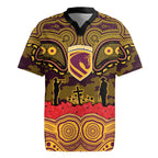 ANZAC Day Brisbane Broncos Rugby Jersey Military Memorial Aboriginal Indigenous Art