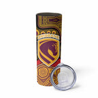 ANZAC Day Brisbane Broncos Skinny Tumbler Military Memorial Aboriginal Indigenous Art
