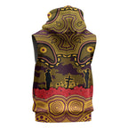 ANZAC Day Brisbane Broncos Sleeveless Hoodie Military Memorial Aboriginal Indigenous Art