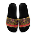 ANZAC Day Brisbane Broncos Slide Sandals Military Memorial Aboriginal Indigenous Art
