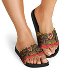 ANZAC Day Brisbane Broncos Slide Sandals Military Memorial Aboriginal Indigenous Art