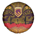 ANZAC Day Brisbane Broncos Spare Tire Cover Military Memorial Aboriginal Indigenous Art