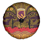ANZAC Day Brisbane Broncos Spare Tire Cover Military Memorial Aboriginal Indigenous Art