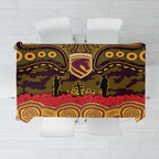 ANZAC Day Brisbane Broncos Tablecloth Military Memorial Aboriginal Indigenous Art