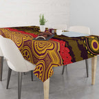 ANZAC Day Brisbane Broncos Tablecloth Military Memorial Aboriginal Indigenous Art