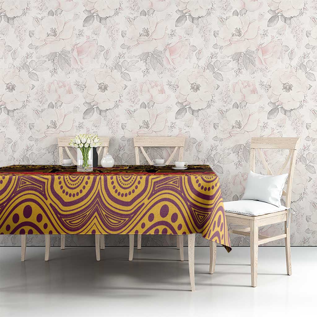 ANZAC Day Brisbane Broncos Tablecloth Military Memorial Aboriginal Indigenous Art