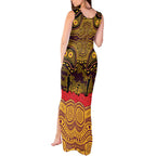 ANZAC Day Brisbane Broncos Tank Maxi Dress Military Memorial Aboriginal Indigenous Art