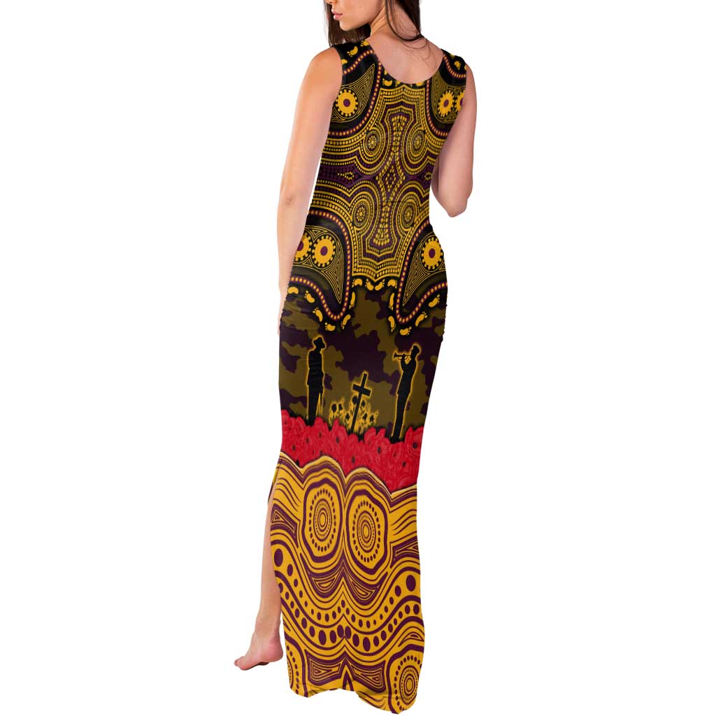 ANZAC Day Brisbane Broncos Tank Maxi Dress Military Memorial Aboriginal Indigenous Art
